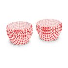 Pirottini di carta per cupcake/muffin stampa vichy rossa 5 cm (200 pz.)