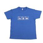 T-shirt blu Farm Cook Eat Tom Press stampa grigia 3XL
