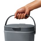 Bidone per compost grigio 6,6 lt