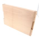 Tagliere alto in legno liscio 40x28x3,8 cm con scolo prodotto in Francia