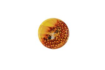 Capsule (tappi) twist-off fantasia ape sul polline, per miele. Diam. 82 mm (10 pz)